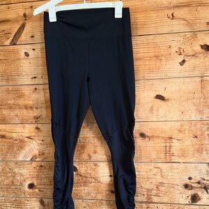 Fabletics Cashel Fold Over Pure Luxe Leggings Ruching